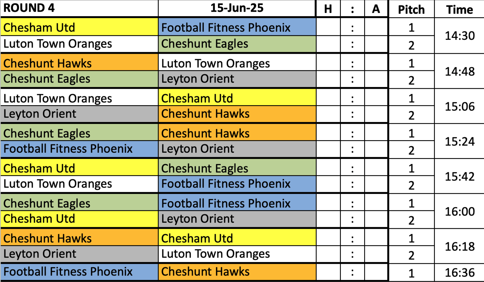 #4 Premiership Fixtures #4 Premiership Fixtures